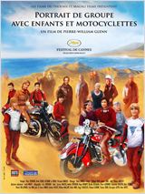Portrait de groupe avec enfants et motocyclettes : Affiche